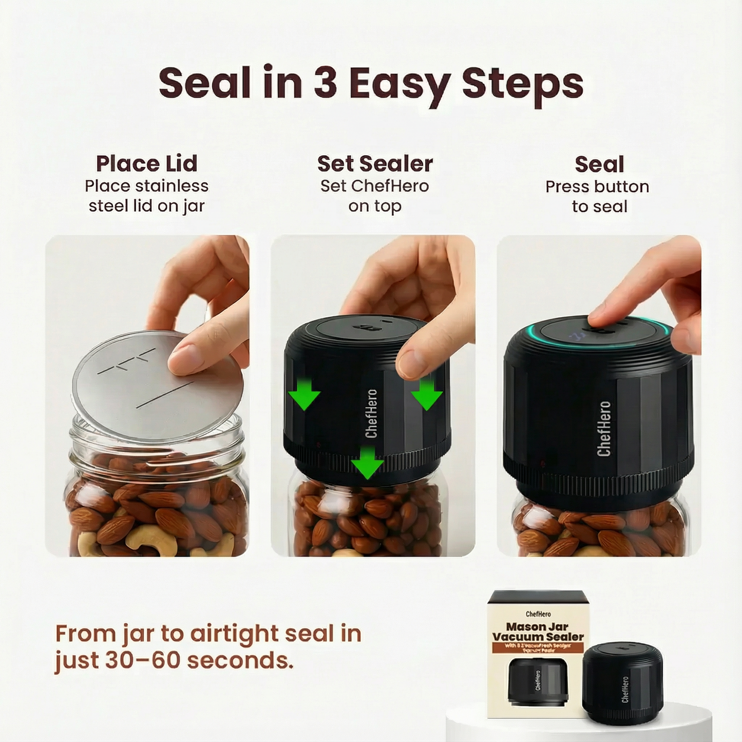 ChefHero Mason Jar Vacuum Sealer
